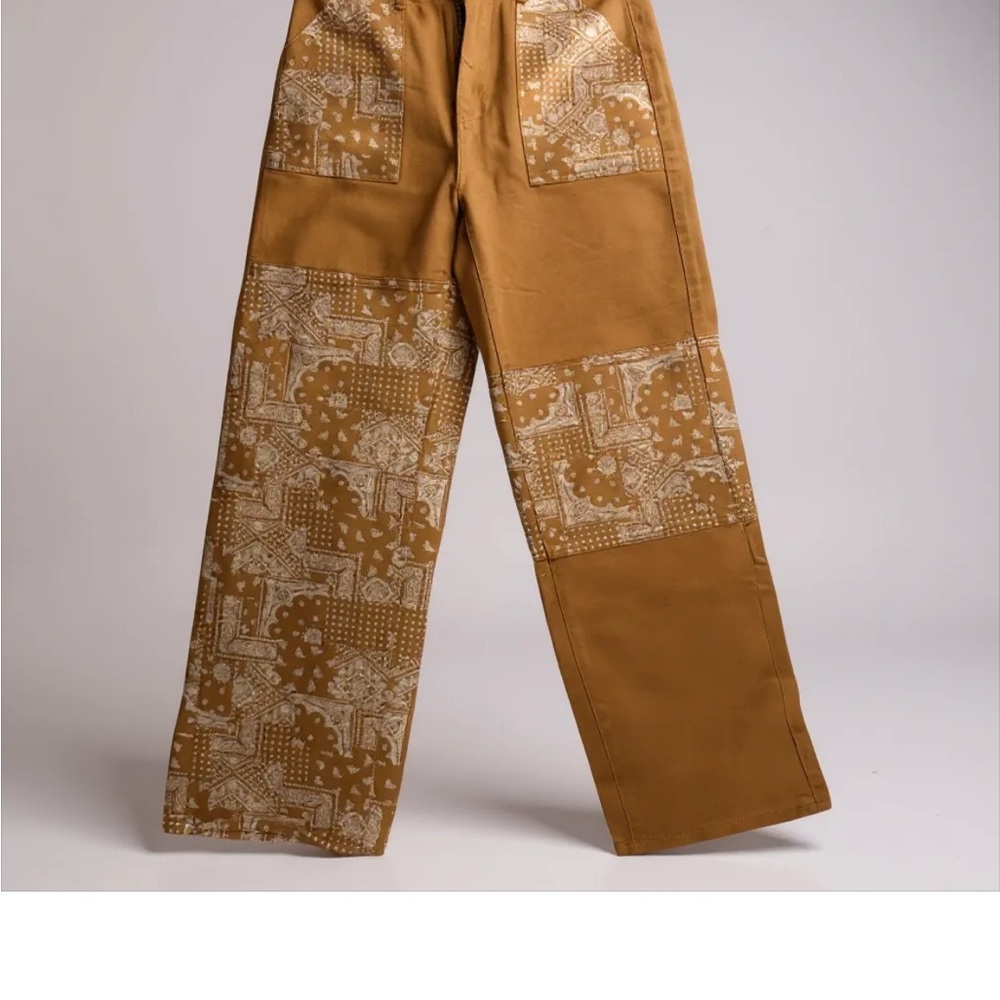 Vintage brown paisley jeans